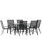 Flash Furniture 7PC Patio Set-55" Glass Table, 6 Black Chairs TLH-089REC-303CBK6-GG - alternate 7